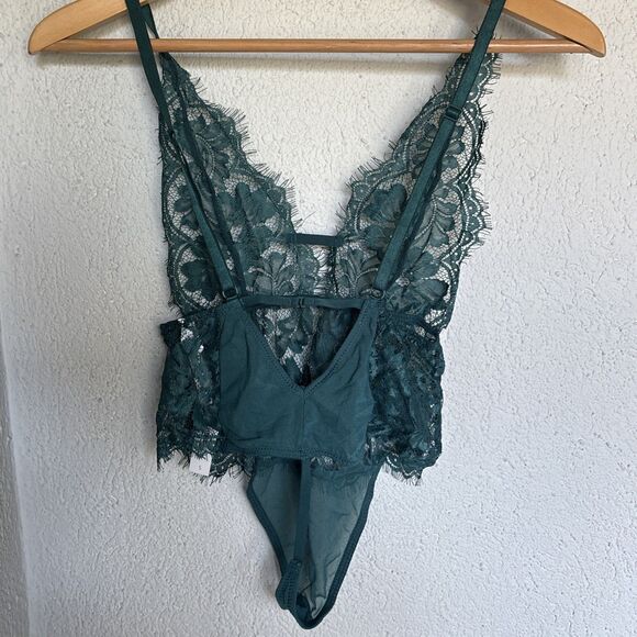 NWT Adore Me Women's Anouchka Unlined Bodysuit Aqua Size Small (MSRP $69) - Picture 6 of 11